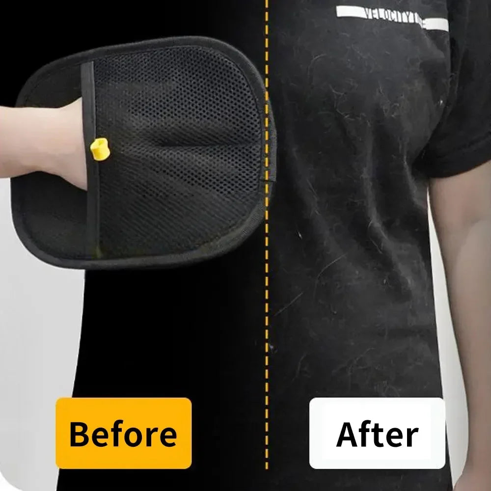 Static Pet Hair Removal Grooming Gloves for Dogs, Cats, Sofa & Clothes