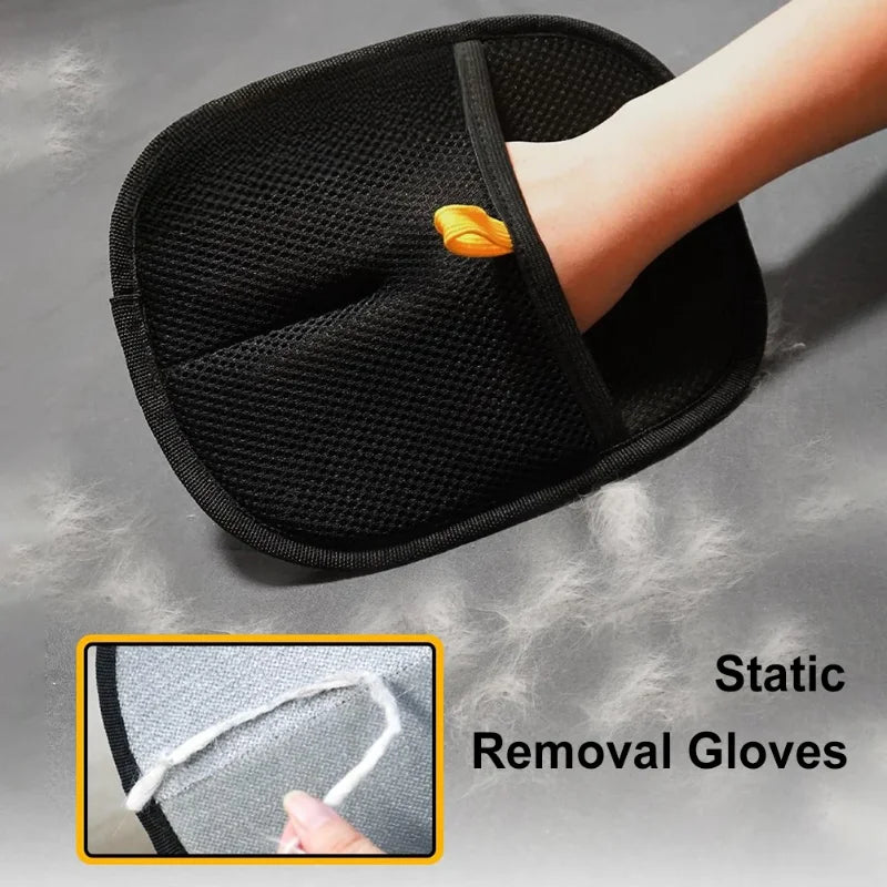 Pet Hair Removal Grooming Gloves for Dogs, Cats, Sofa & Clothes